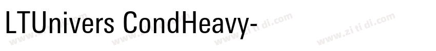 LTUnivers CondHeavy字体转换